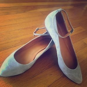 Madewell ankle strap with mini wedge